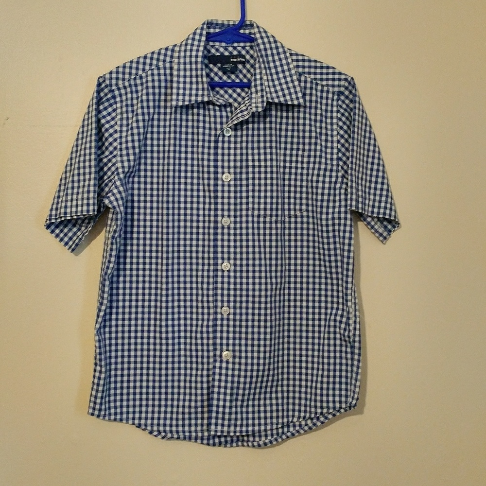 Boys 8 Blue and White